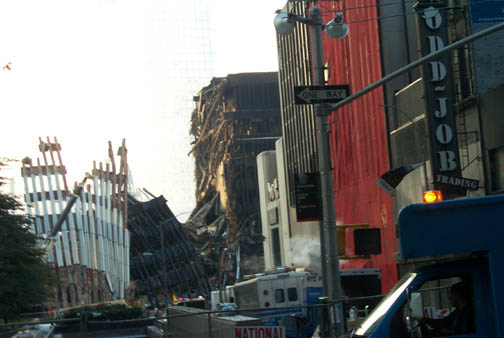 01 Ground zero, from Broadway and Cortlandt St